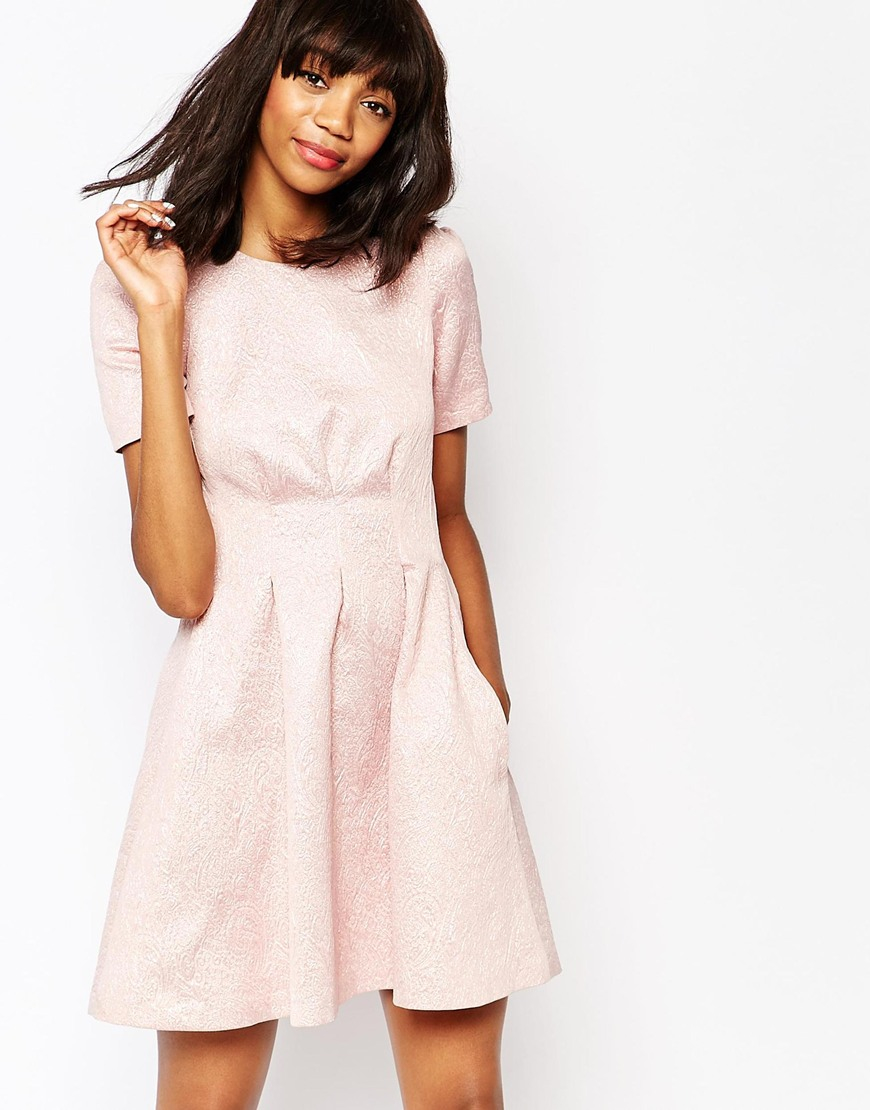 Paul Joe And Sister Pimprenel Jacquard Dress In Pink Lyst Gallery