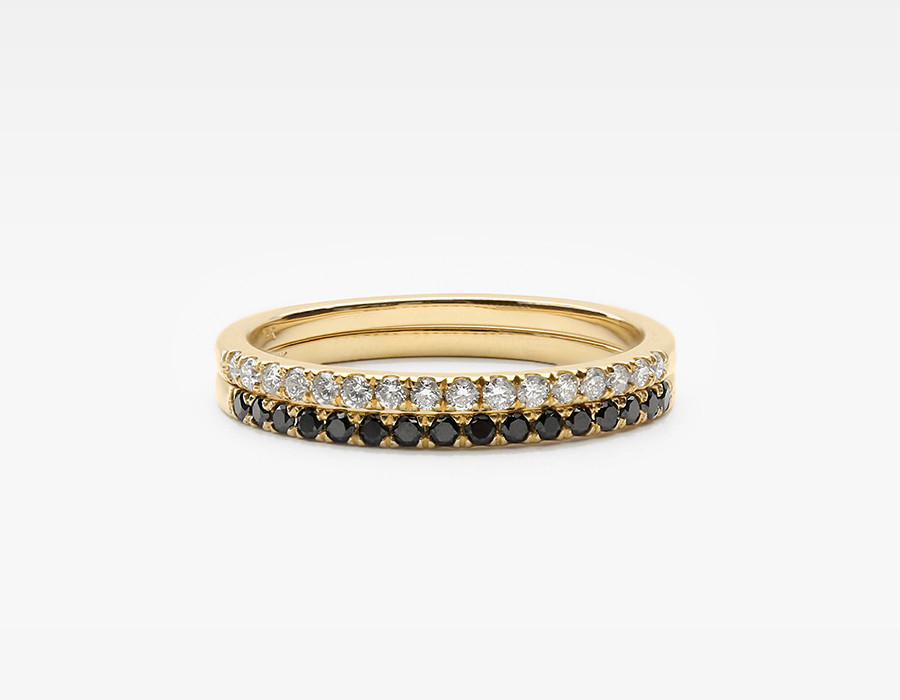 Vrai & oro 14K Yellow-Gold Eternity Bands in Metallic | Lyst