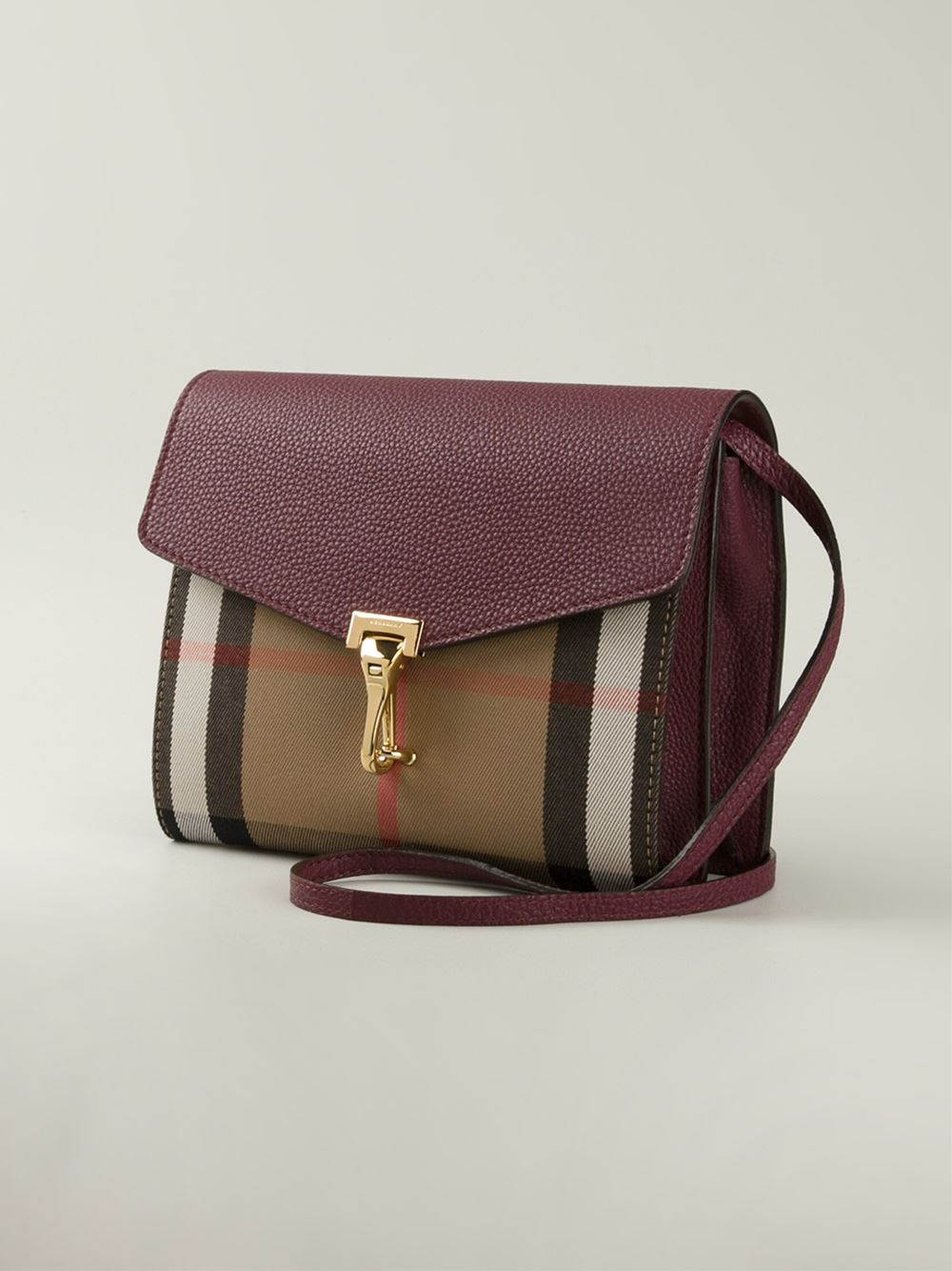 Lyst Burberry Macken Small Cross Body Bag In Purple Gallery
