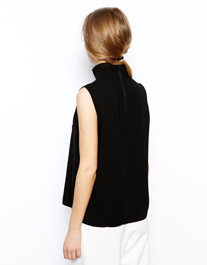 high neck sleeveless top uk