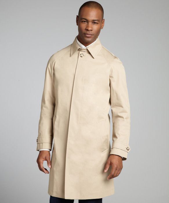 Prada Coloniale Cotton Twill Car Coat Trench in Beige for Men ...  