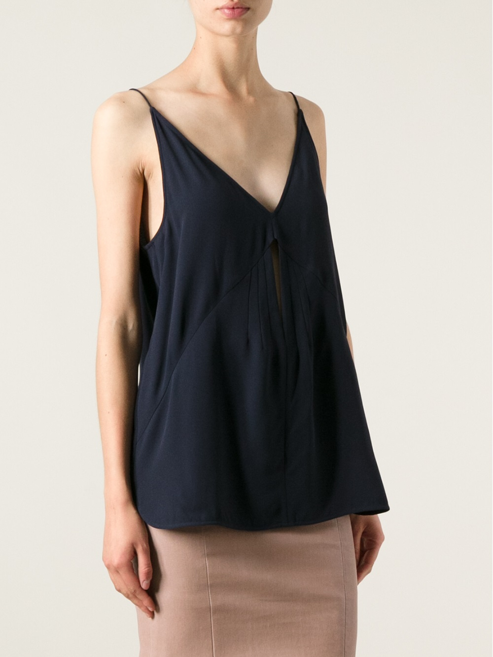 Lyst - Stella mccartney A-Line Vest Top in Blue