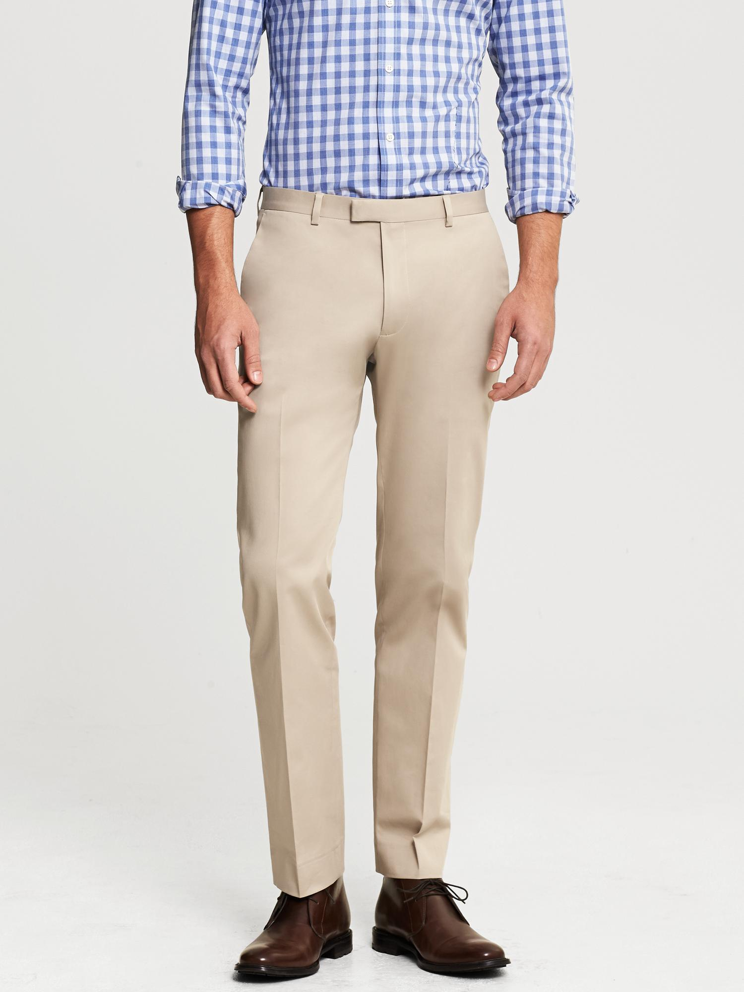 Banana Republic Tailored-Fit Italian Stretch Chino Suit Trouser in ...