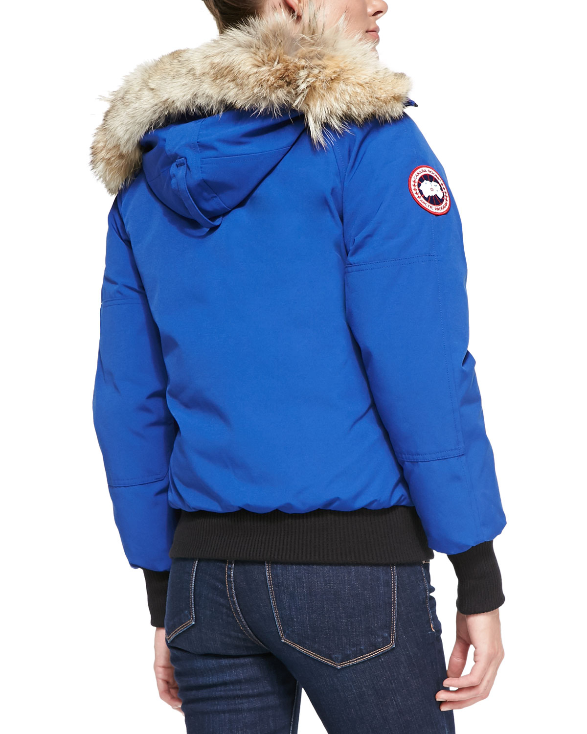 Canada Goose montebello parka outlet price - Canada goose Chilliwack Bomber Coat With Fur Hood in Blue (white ...