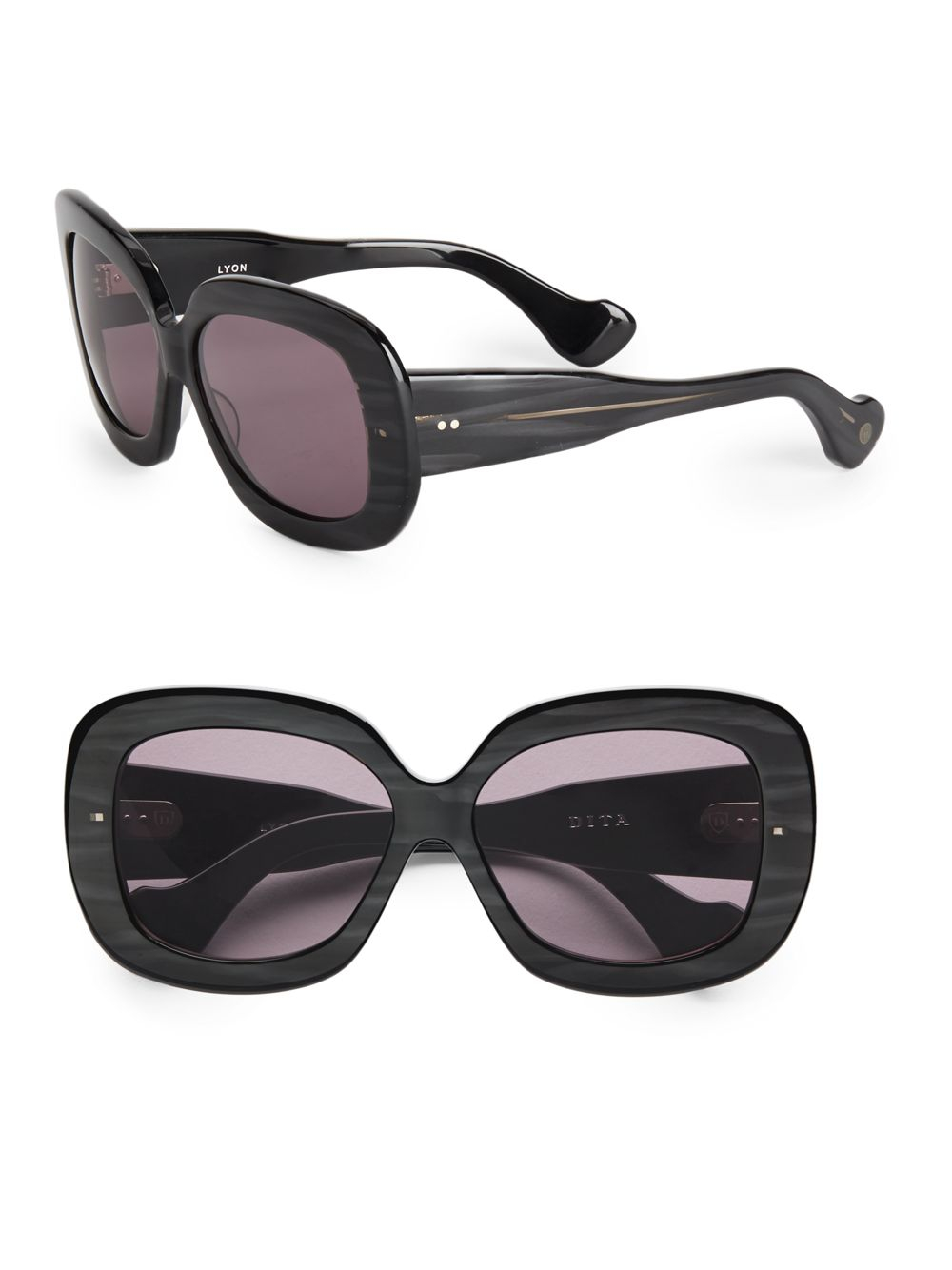 Lyst - Dita eyewear Lyon 57.5mm Oversized Square Sunglasses in Black