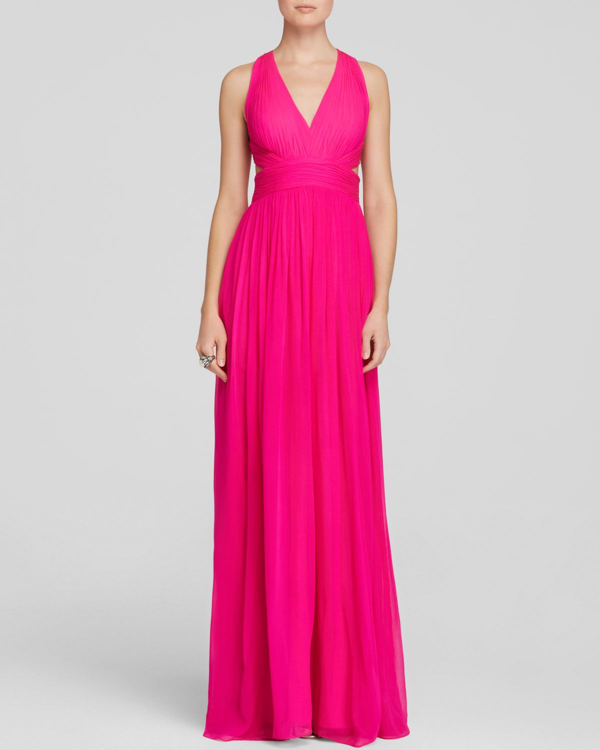 aidan mattox chiffon gown