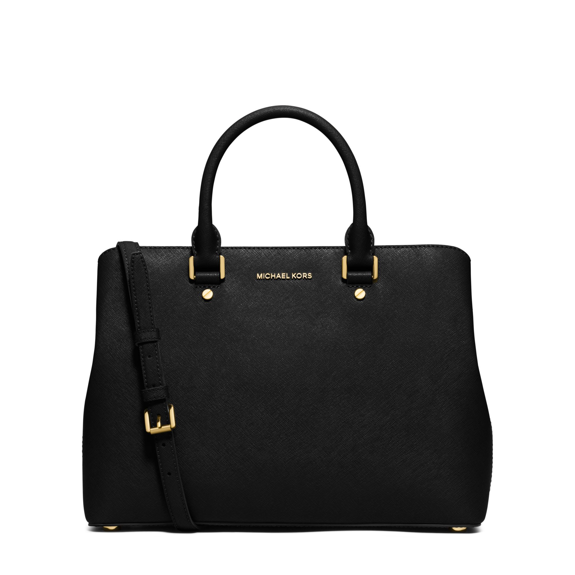 michael kors saffiano bag black