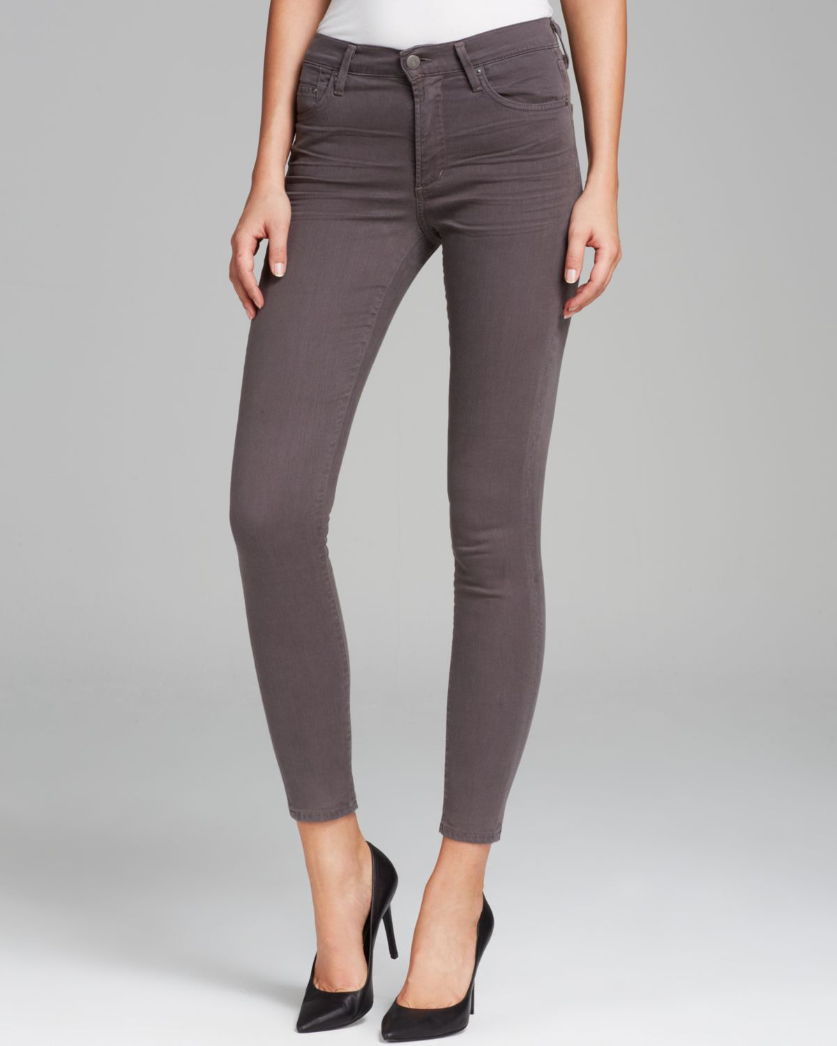 Citizens Of Humanity Jeans Rocket High Rise Skinny in Gaze Grey in Gray ...