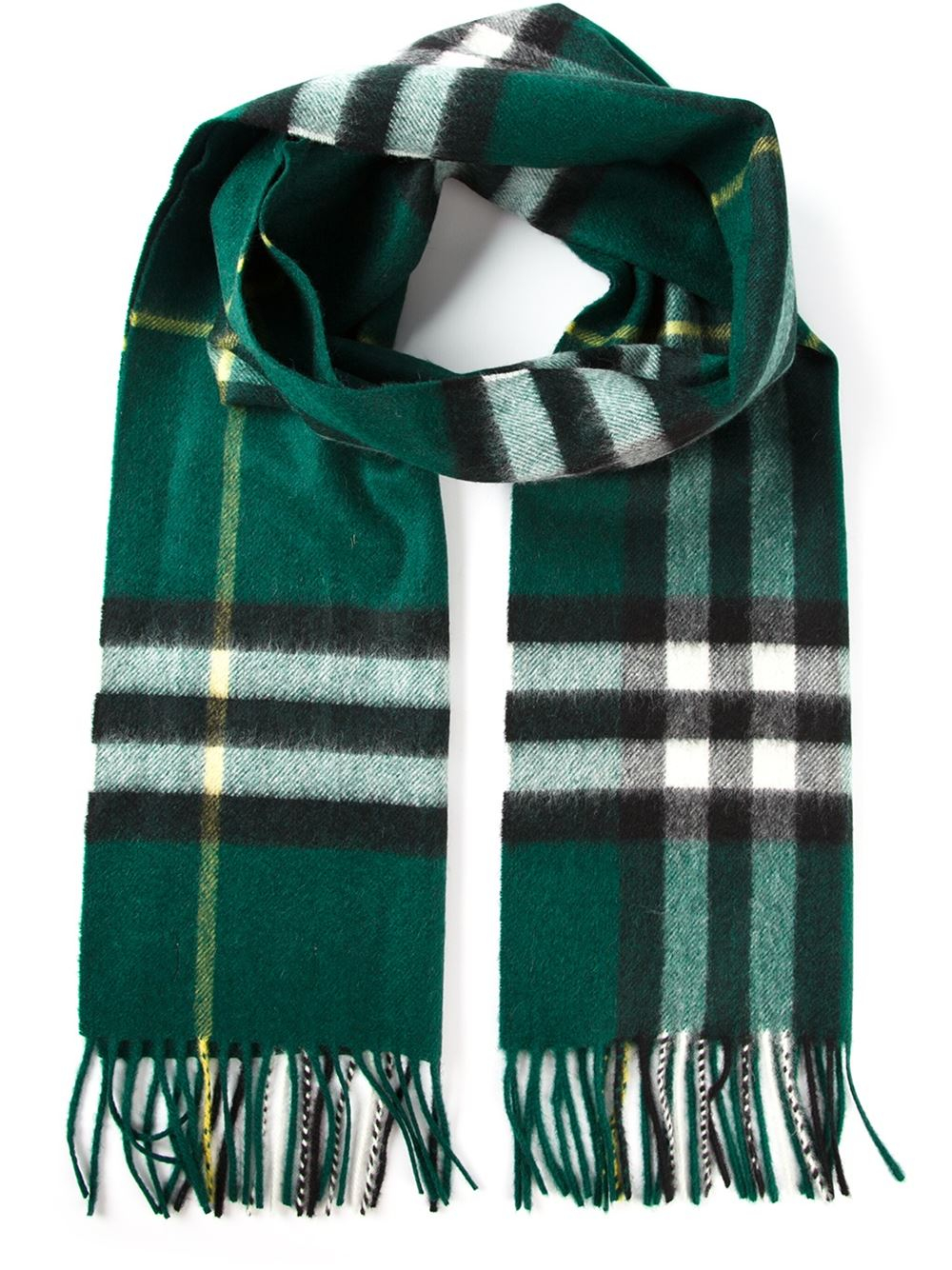 green burberry scarf
