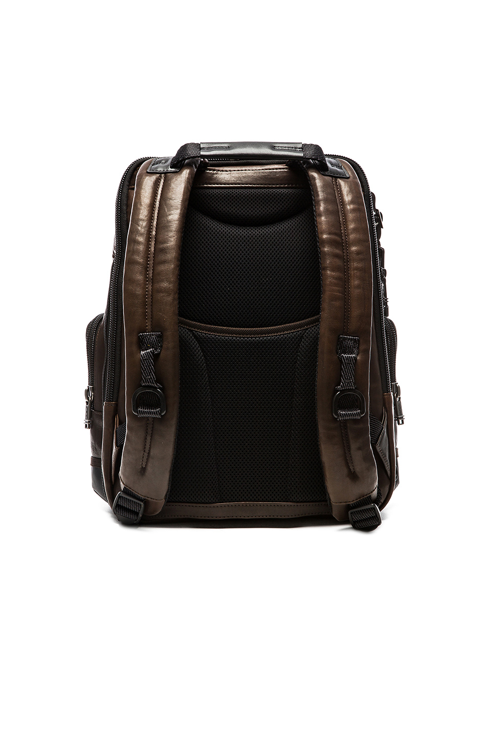 Tumi Alpha Bravo Leather Knox Backpack in Brown for Men | Lyst