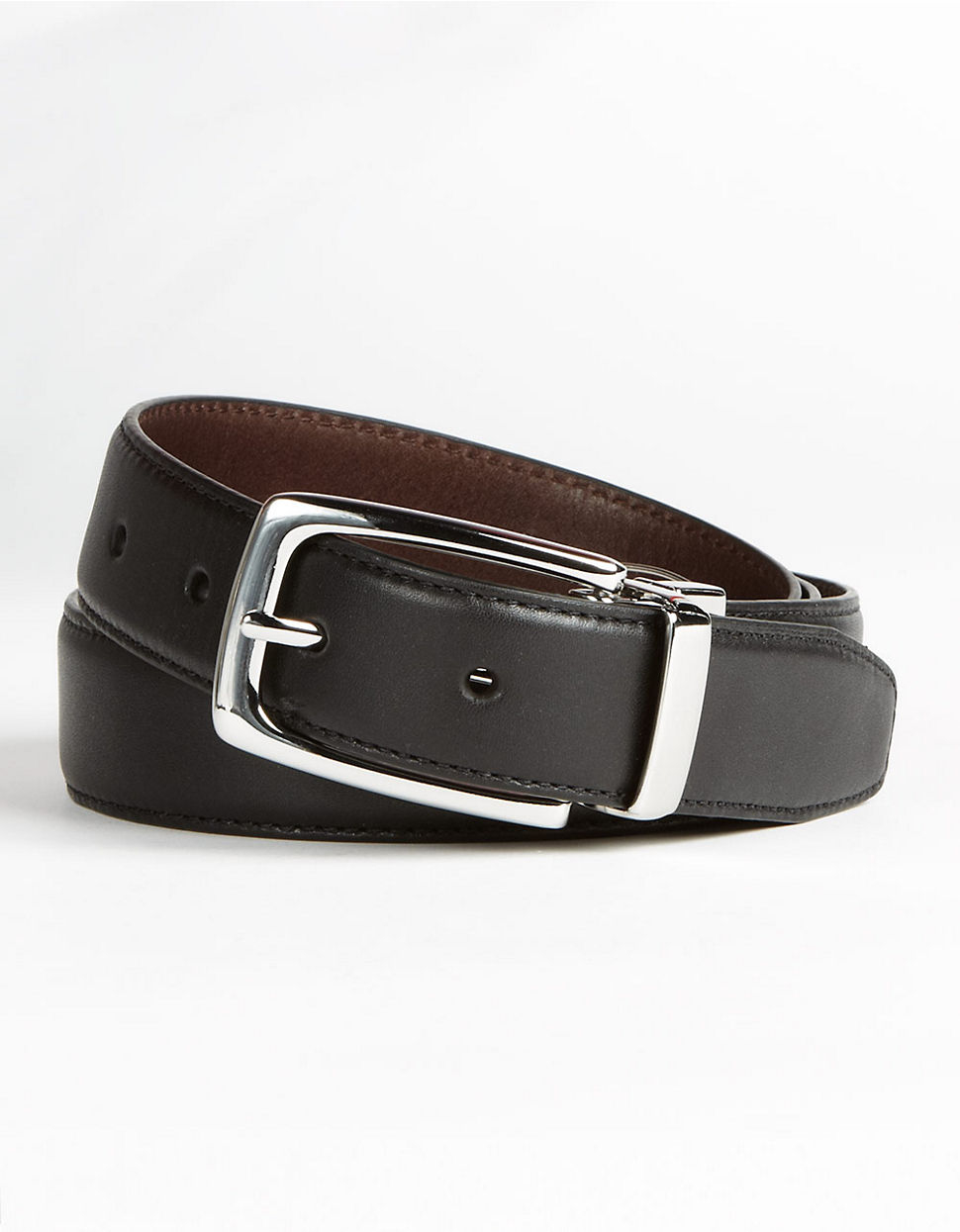 Cole Haan Marcel Reversible Leather Belt in Black for Men | Lyst