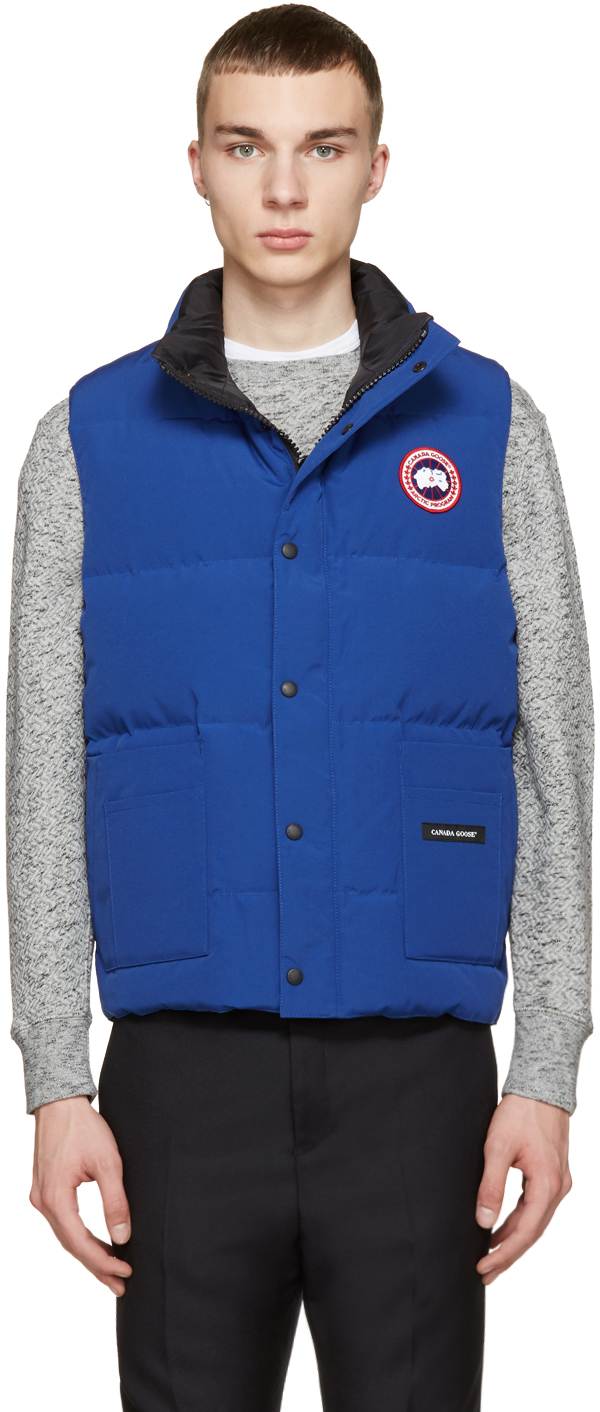 Canada Goose jackets outlet 2016 - Canada goose Blue Puffer Freestyle Vest in Blue for Men | Lyst
