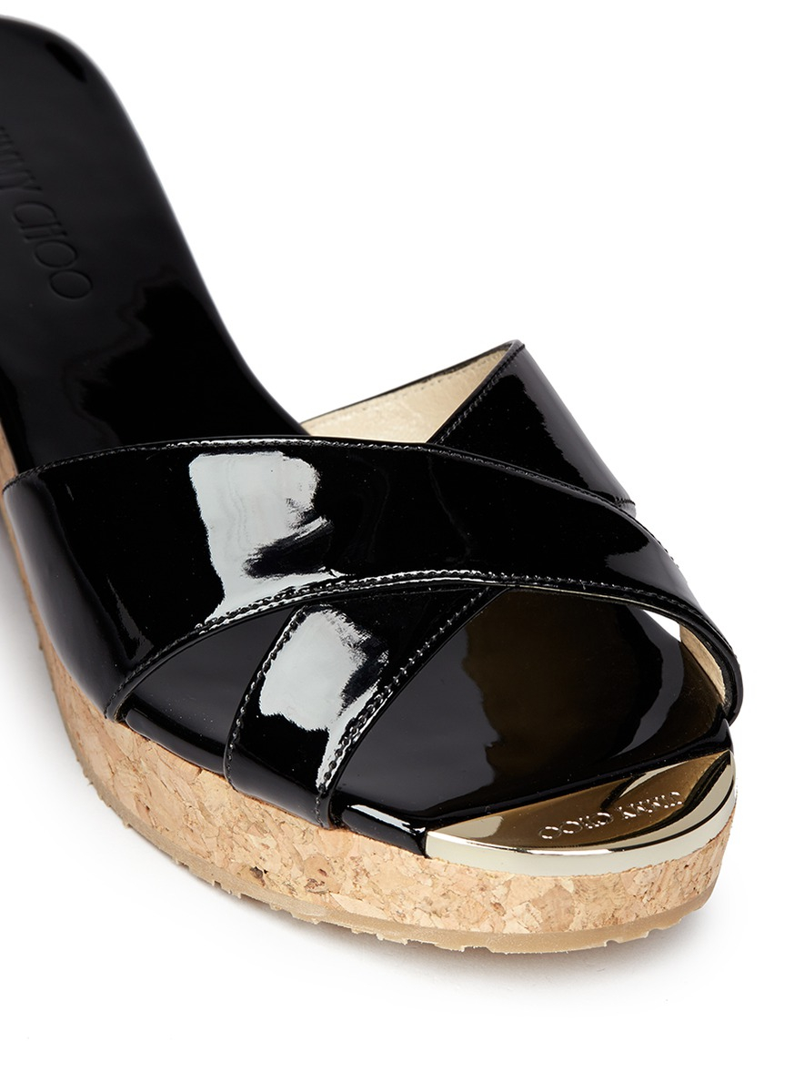 jimmy choo cork wedge