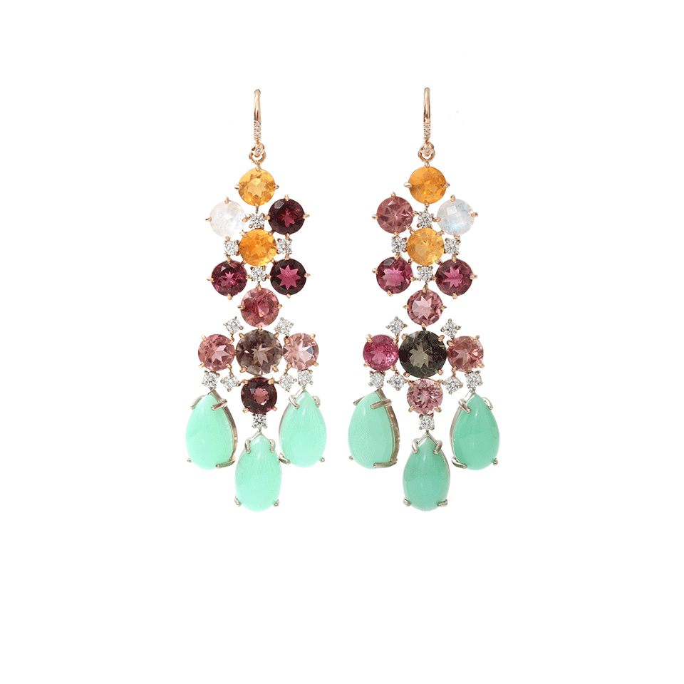 Lyst Irene Neuwirth Mint Chrysoprase Chandelier Earrings Gallery