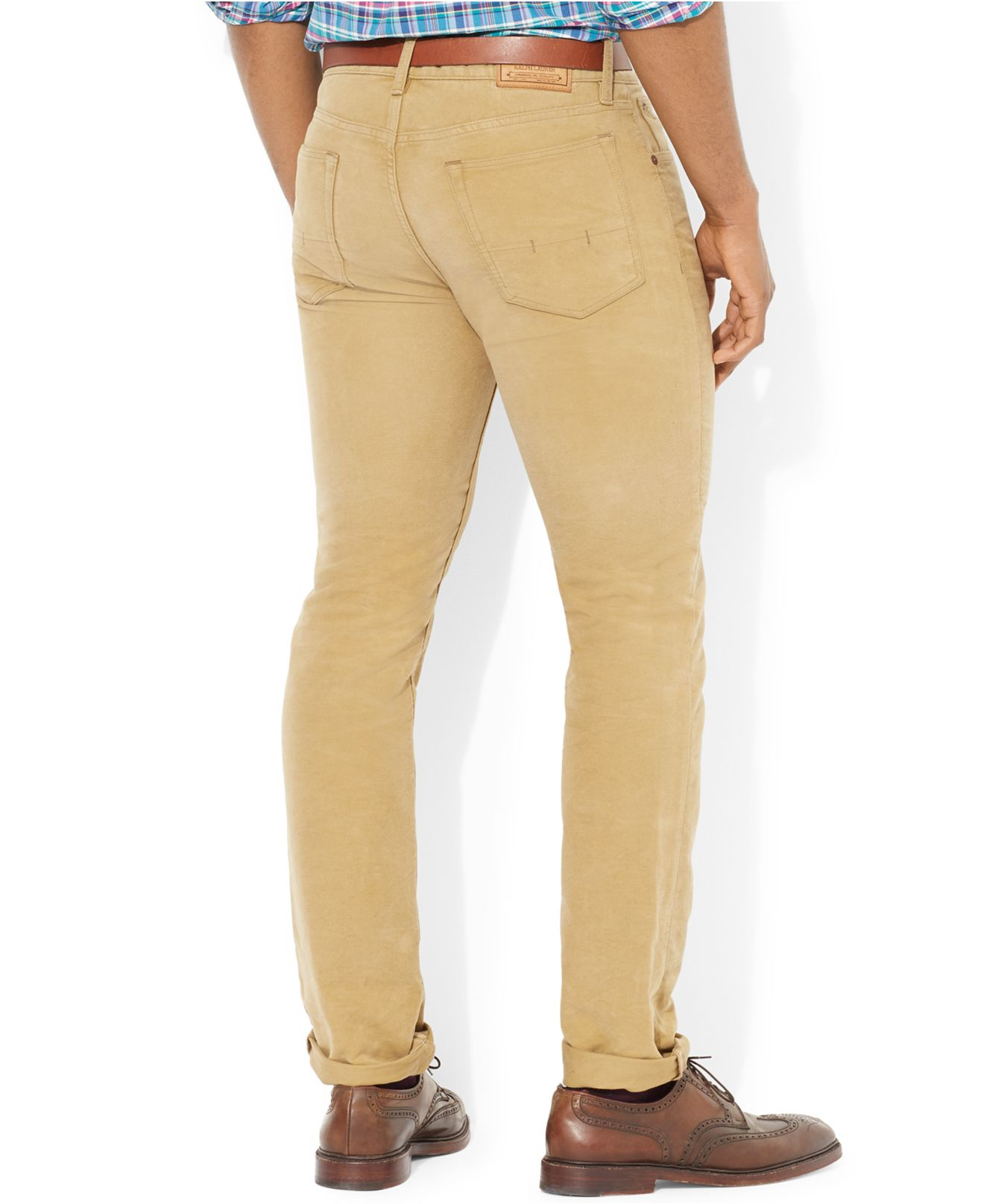 polo ralph lauren men's varick slim straight corduroy pants