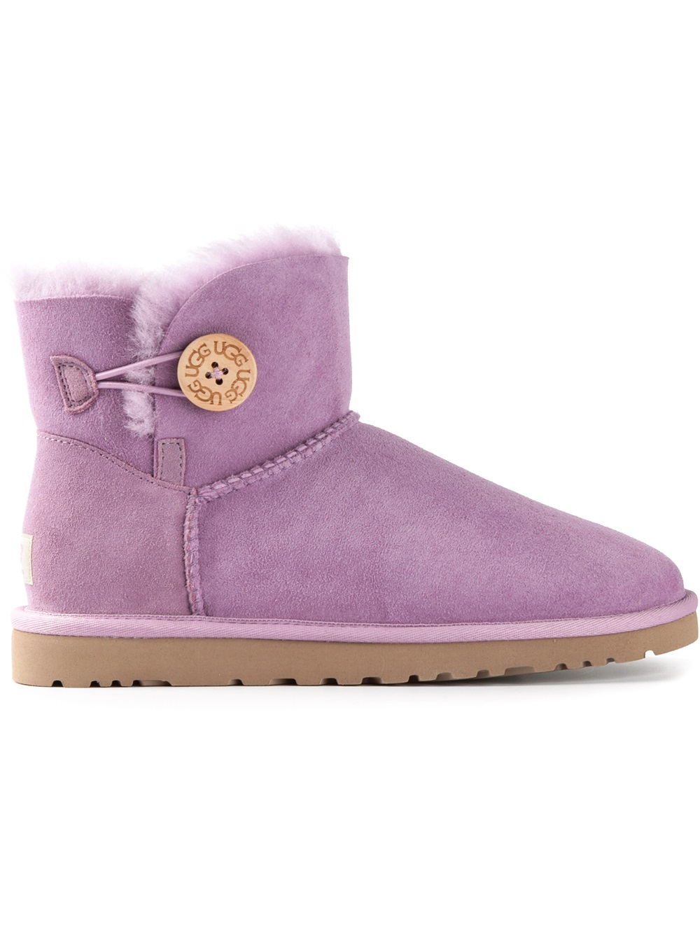 ugg mini bailey button purple
