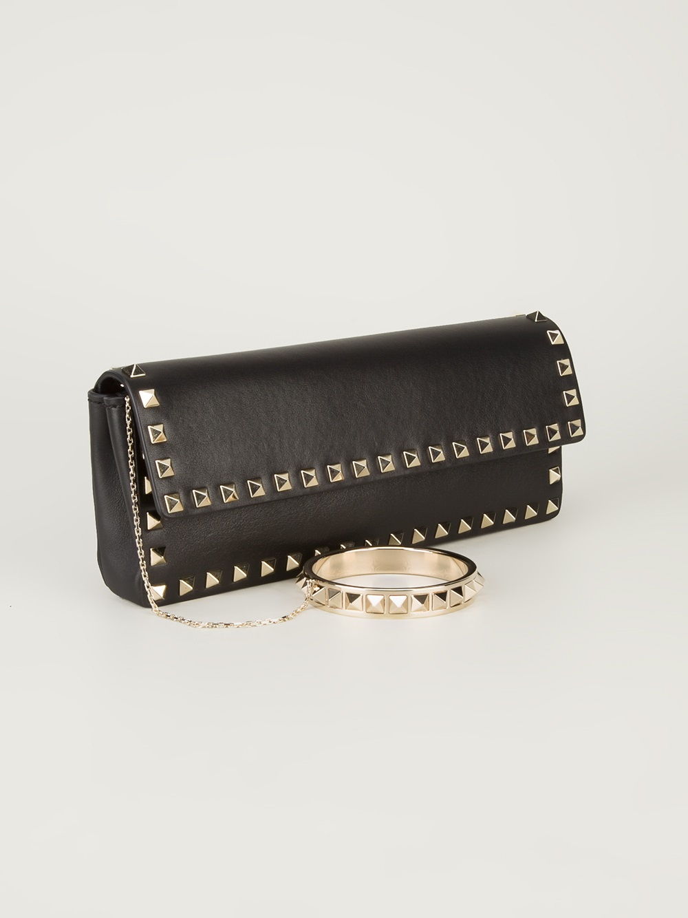 black valentino rockstud clutch