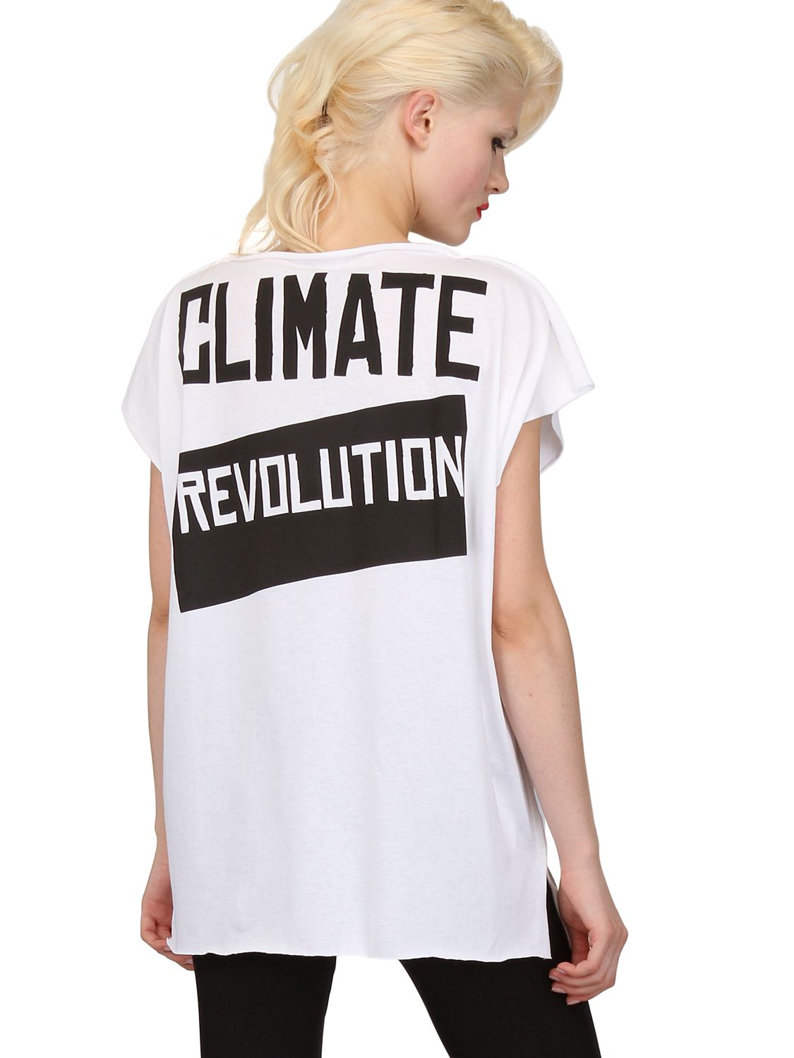 Lyst - Vivienne Westwood Climate Revolution Cotton Jersey T-shirt in White