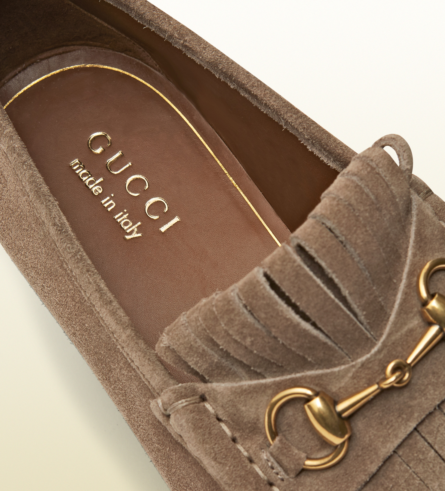 gucci horsebit loafers suede