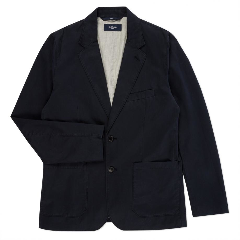 Paul smith Men's Navy Cotton-twill Unstructured Blazer in Blue for Men ...