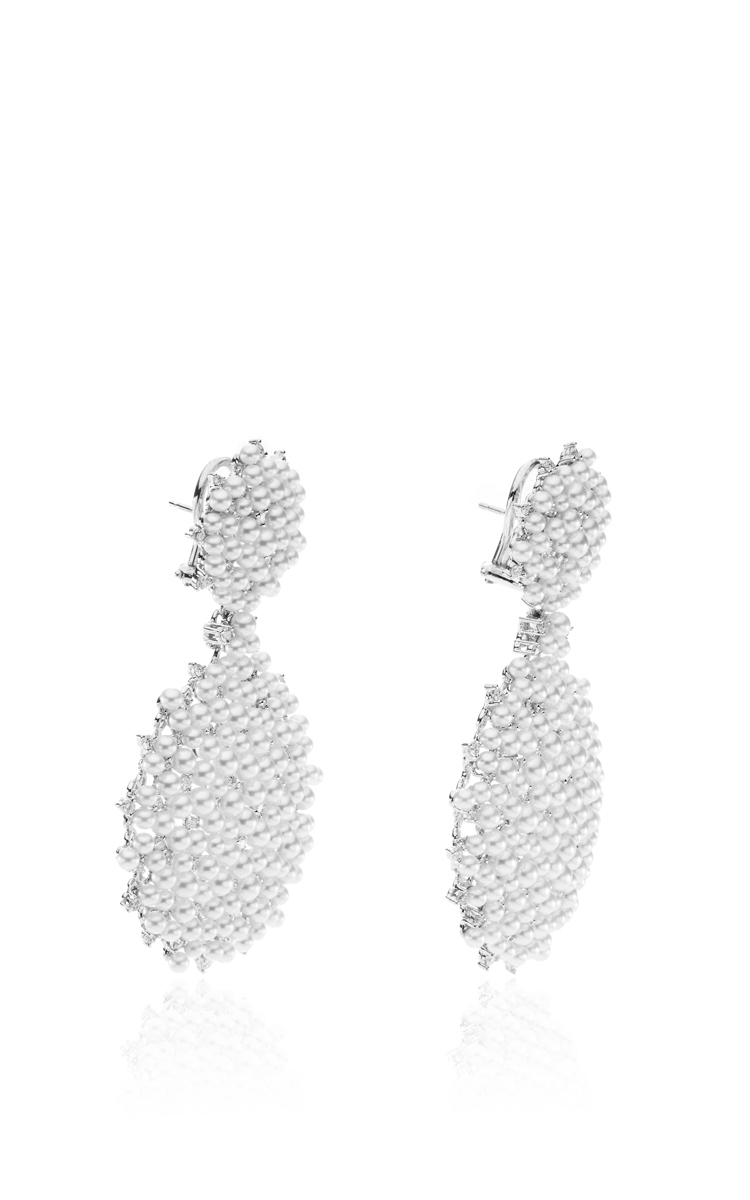 Lyst Paul Morelli Lagrange Pearl Double Dangle Earrings In Metallic Gallery