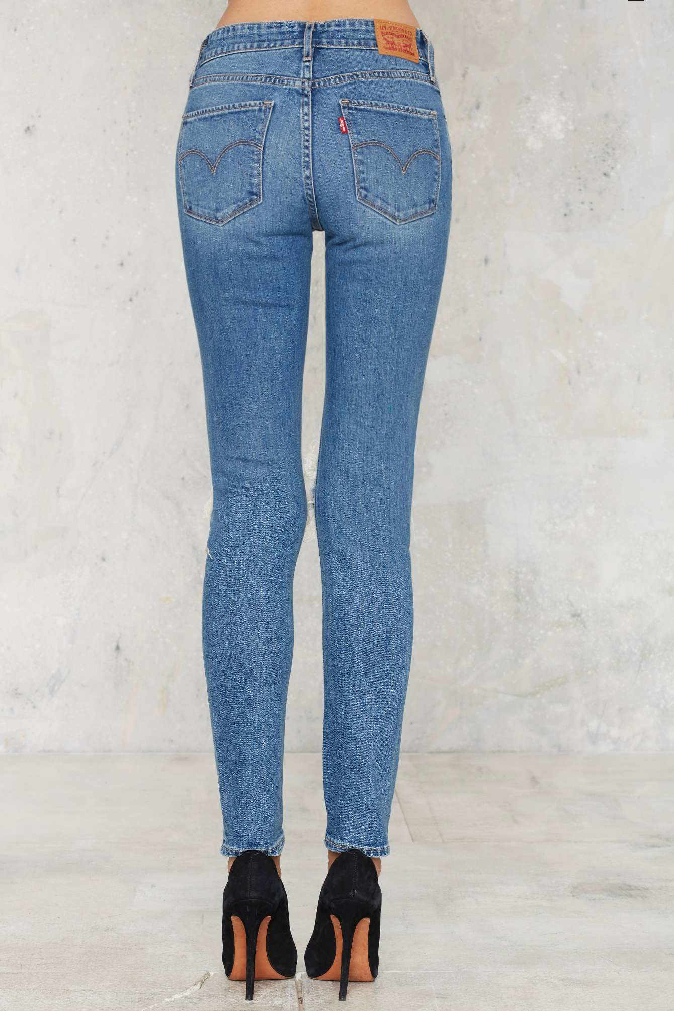 levi's 721 skinny jeans in rugged indigo