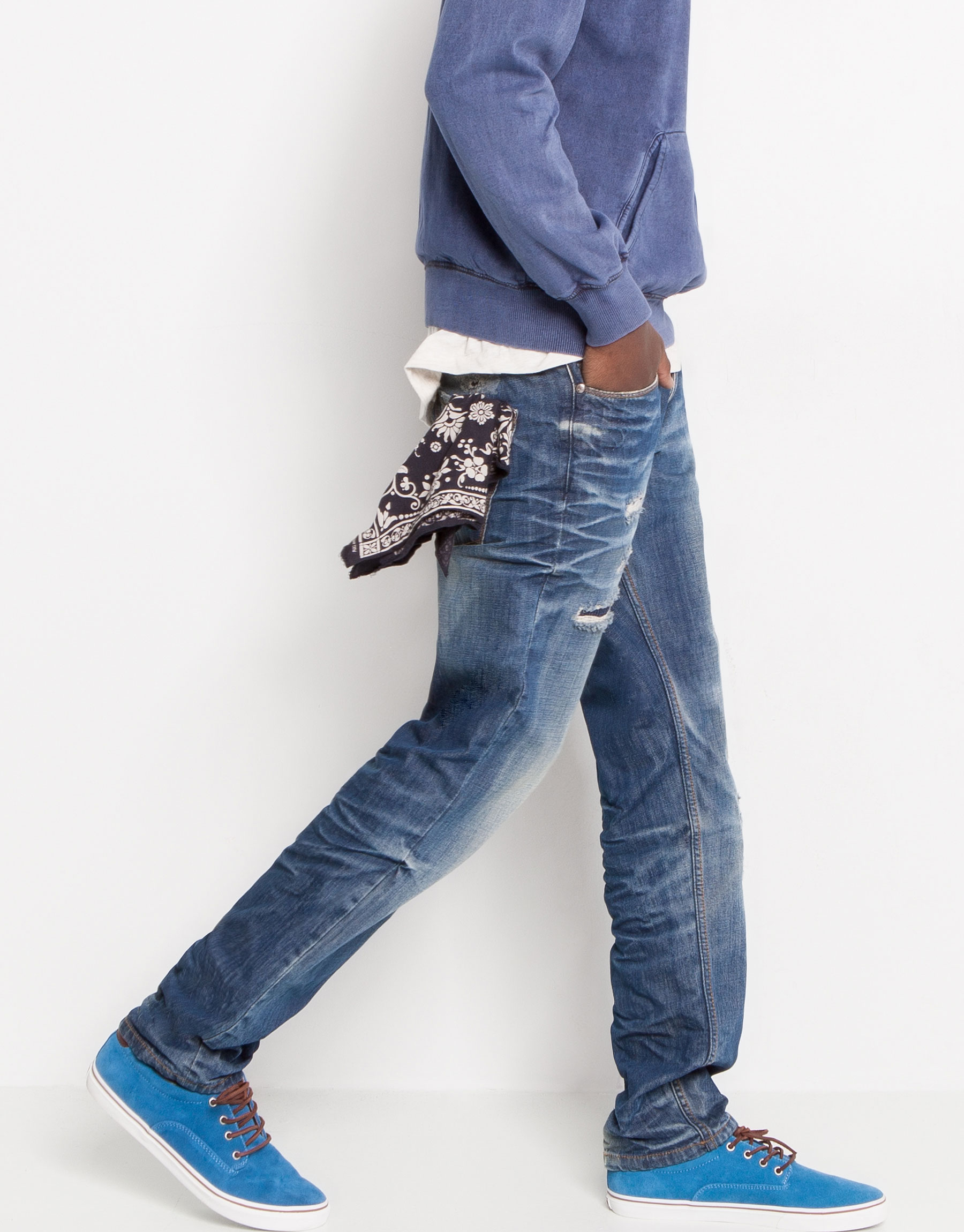 Pull&bear Regular Fit Jeans in Blue for Men | Lyst