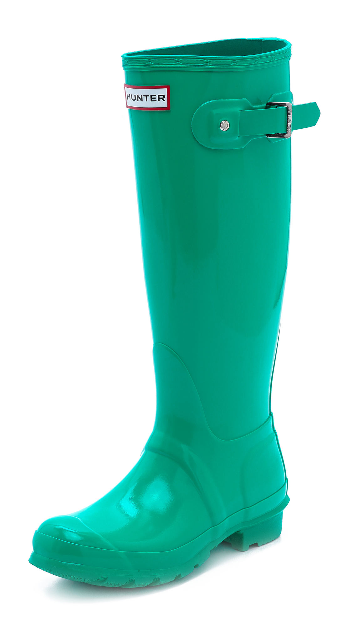Lyst - Hunter Original Tall Gloss Boots in Green