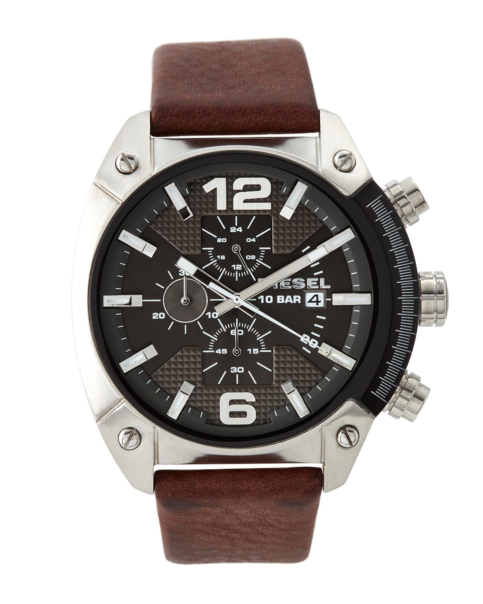 DIESEL Dz4381 Silver-tone & Brown Watch in White for Men ...