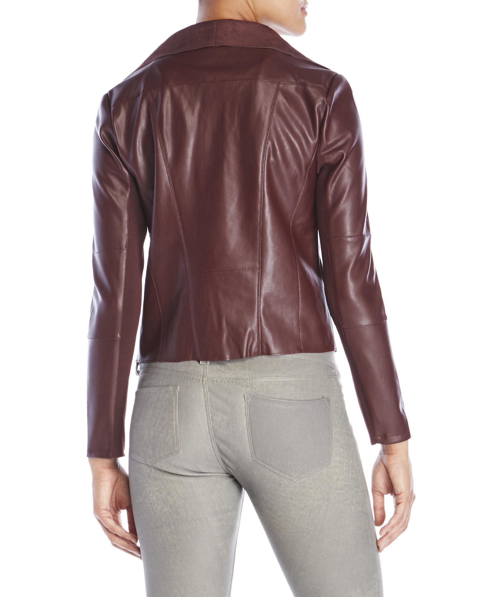 Lyst - Bagatelle Open Front Faux Leather Jacket