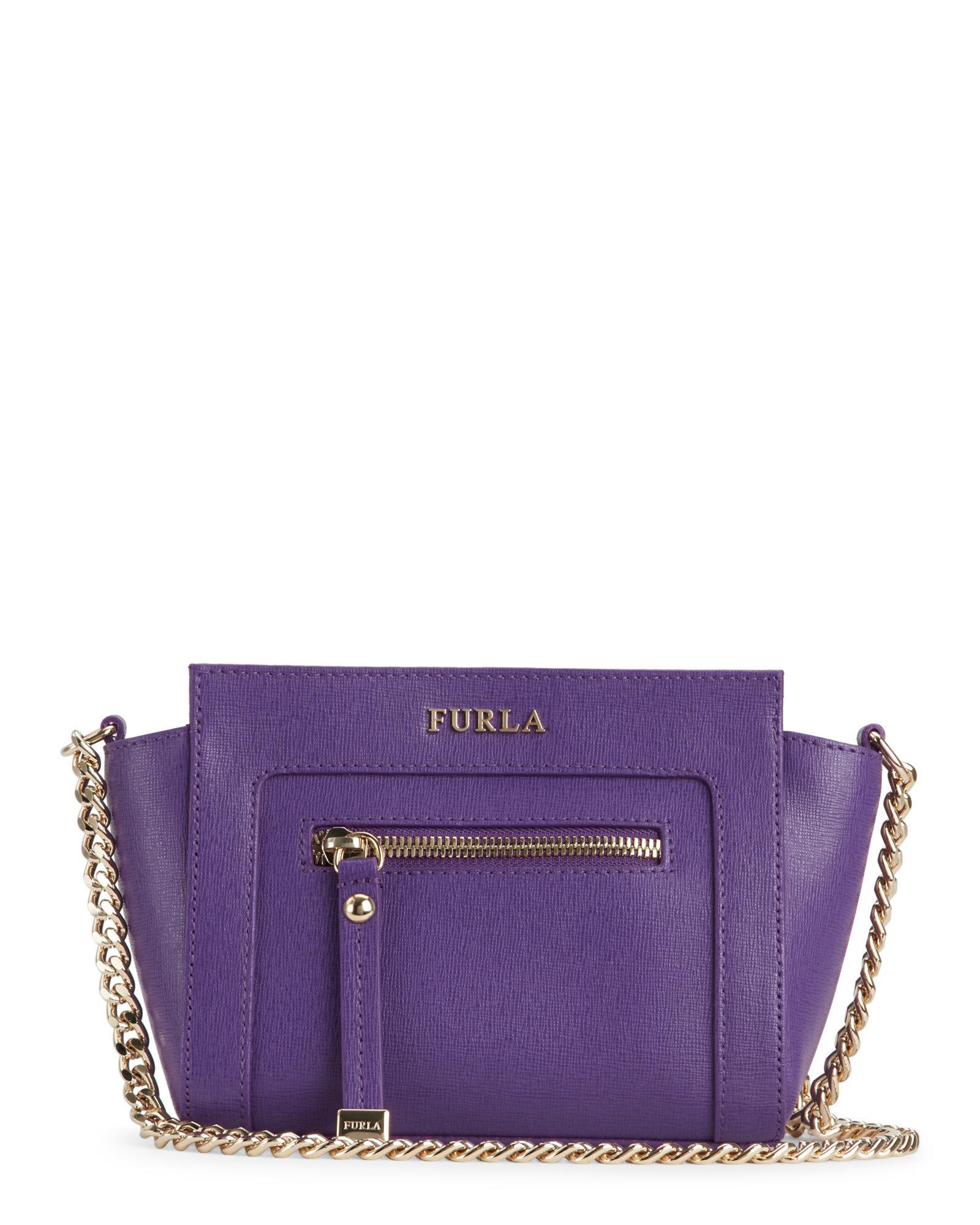 Lyst Furla Viola Ginevra Mini Crossbody In Purple