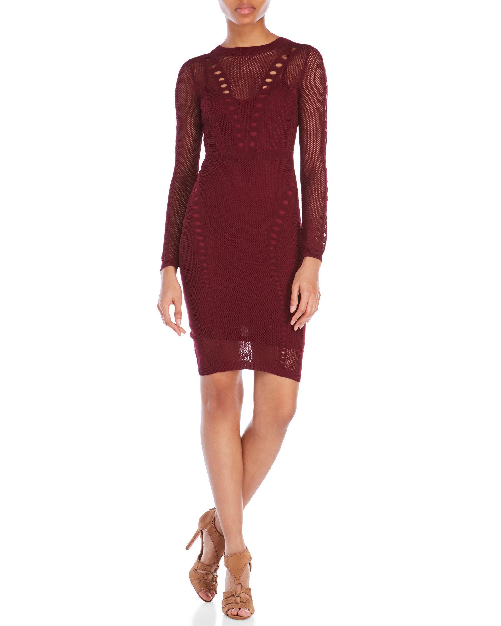 Lyst Wow Couture Sweater Dress With Slip Lining in Red