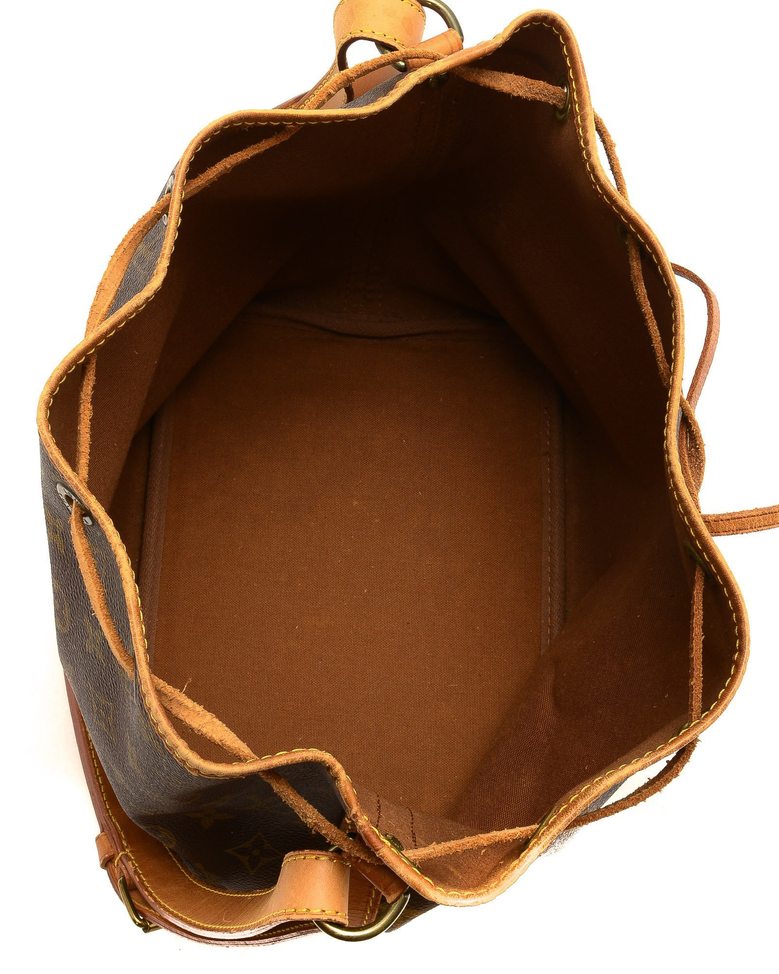 Lyst - Louis Vuitton Pre-owned Noé Cloth Handbag in Brown