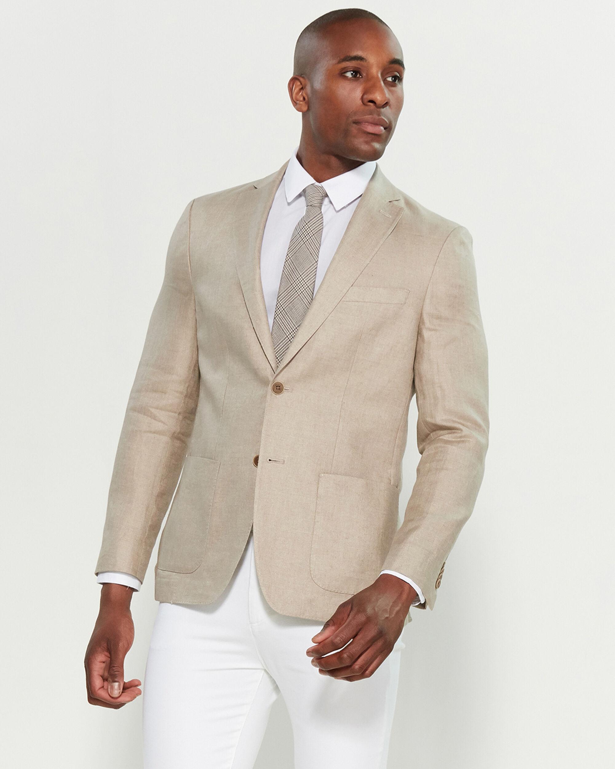 Michael Kors Linen Sport Coat in Tan (Natural) for Men - Lyst