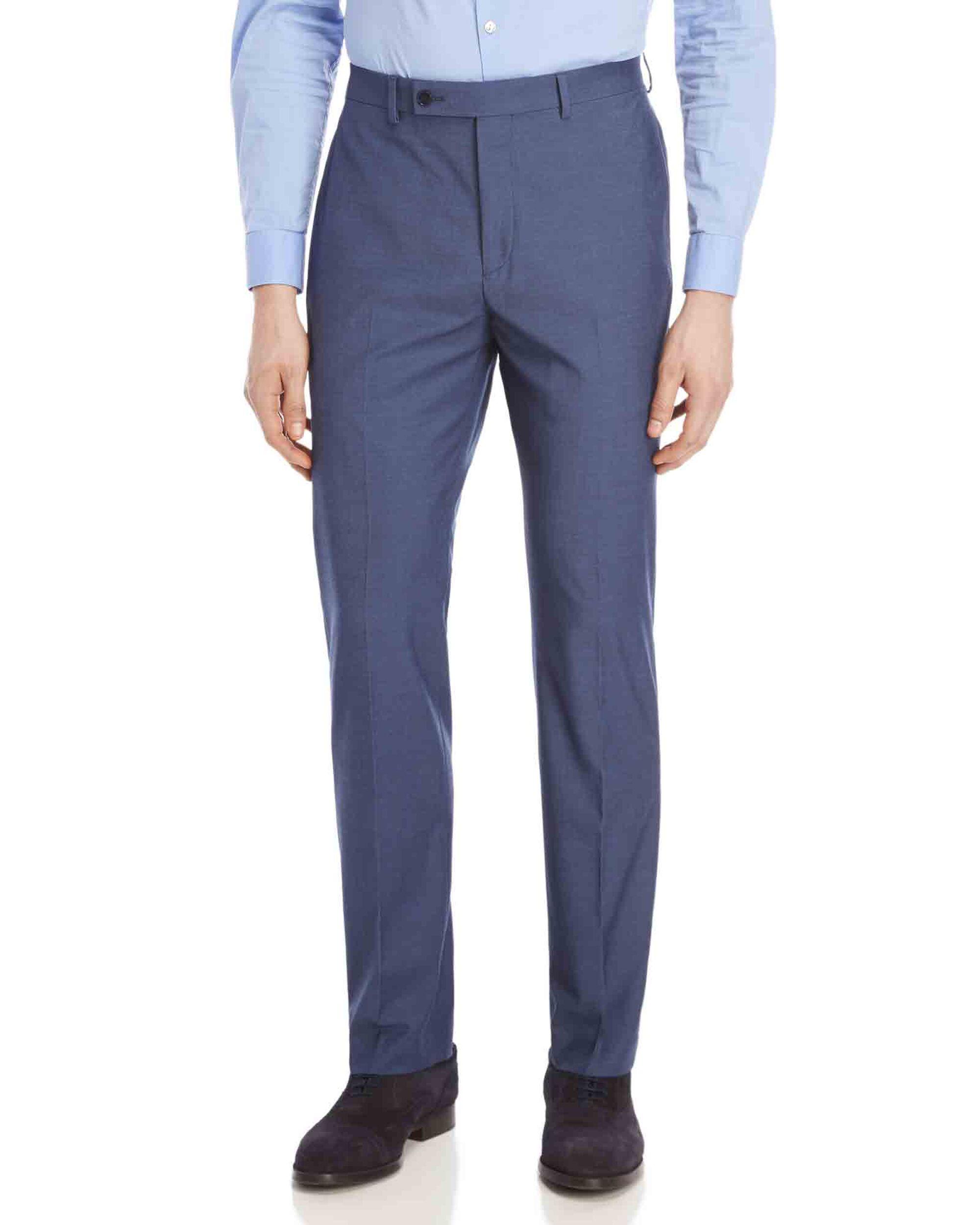 Calvin Klein Synthetic Blue Sharkskin Stretch Slim-fit Suit Pants for ...