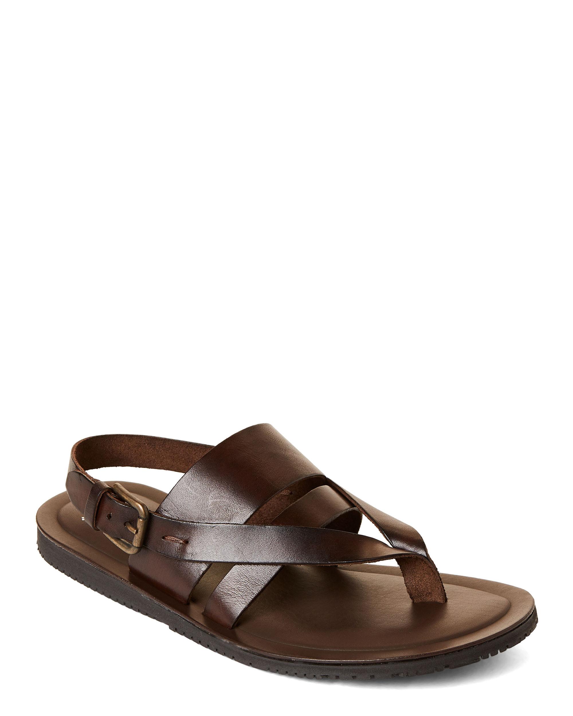 Kenneth Cole Brown Reel-ist Leather Sandals in Brown for Men - Lyst