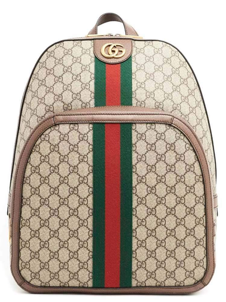 Gucci Ophidia GG Supreme Medium Backpack in Brown - Lyst