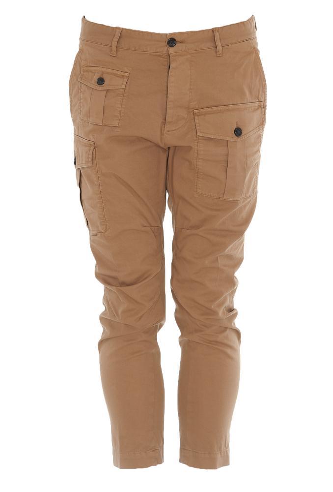 brown slim fit cargo pants