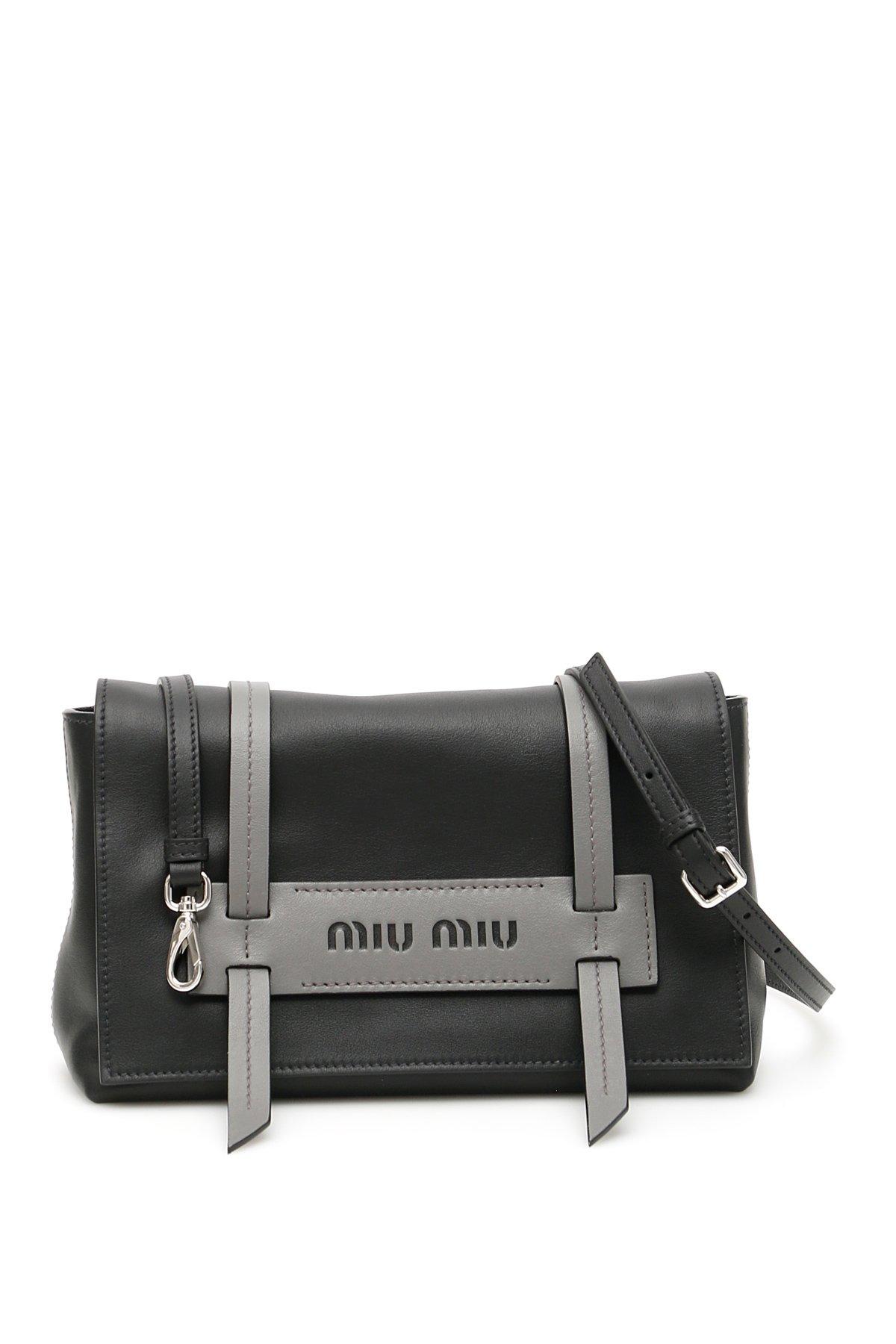 Miu Miu Grace Lux Crossbody Bag in Black Lyst
