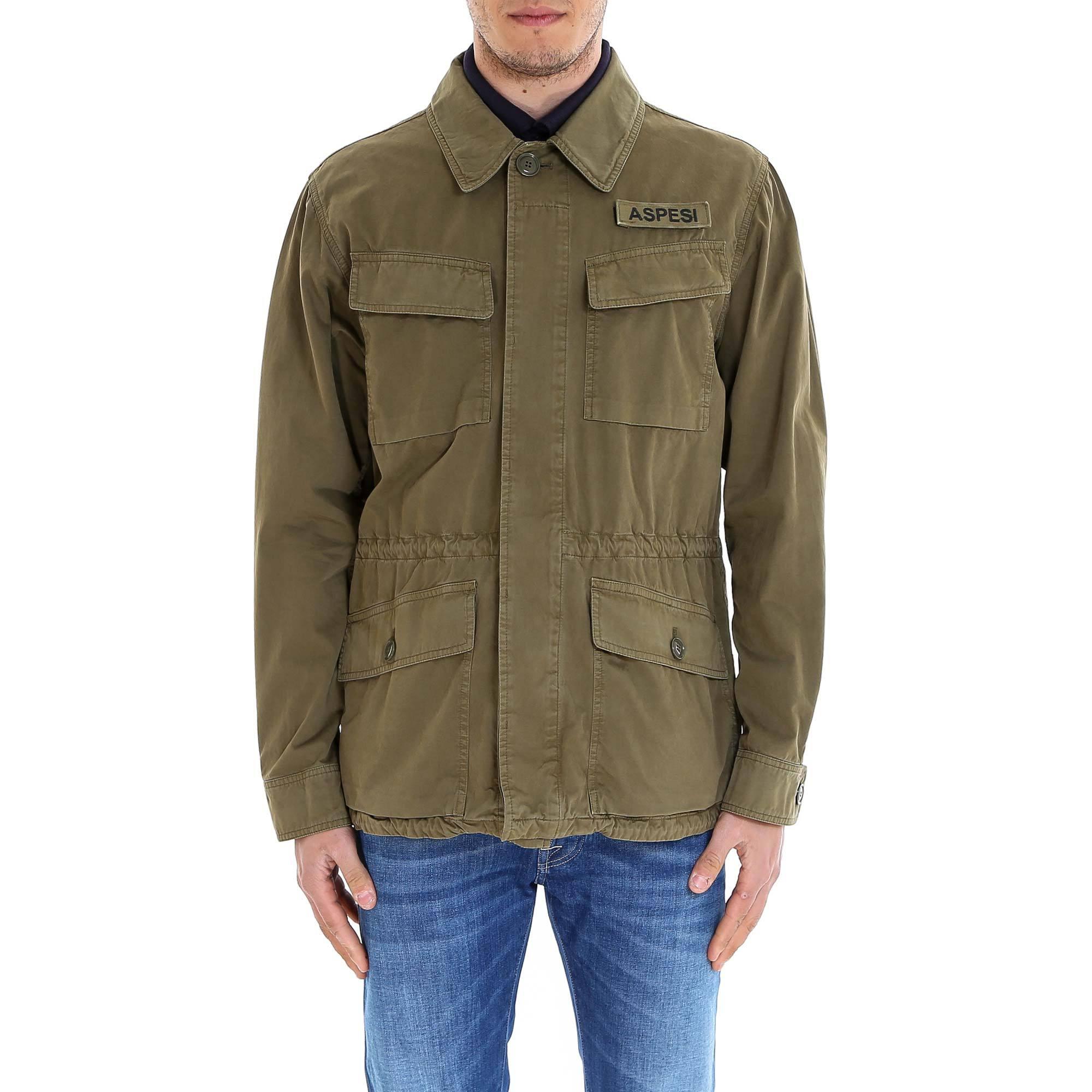 Aspesi Field Jacket in Green for Men - Lyst