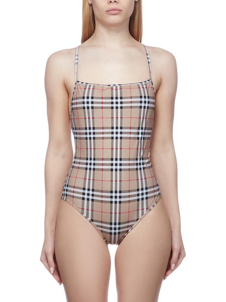 Burberry House Check Onepiece Swimsuit Lyst