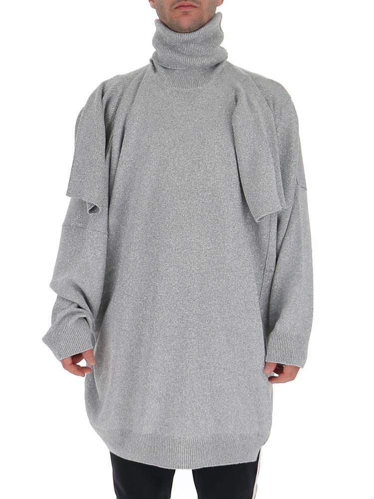 Raf Simons Synthetic Turtleneck Knitted Sweater in Grey (Gray) for Men ...
