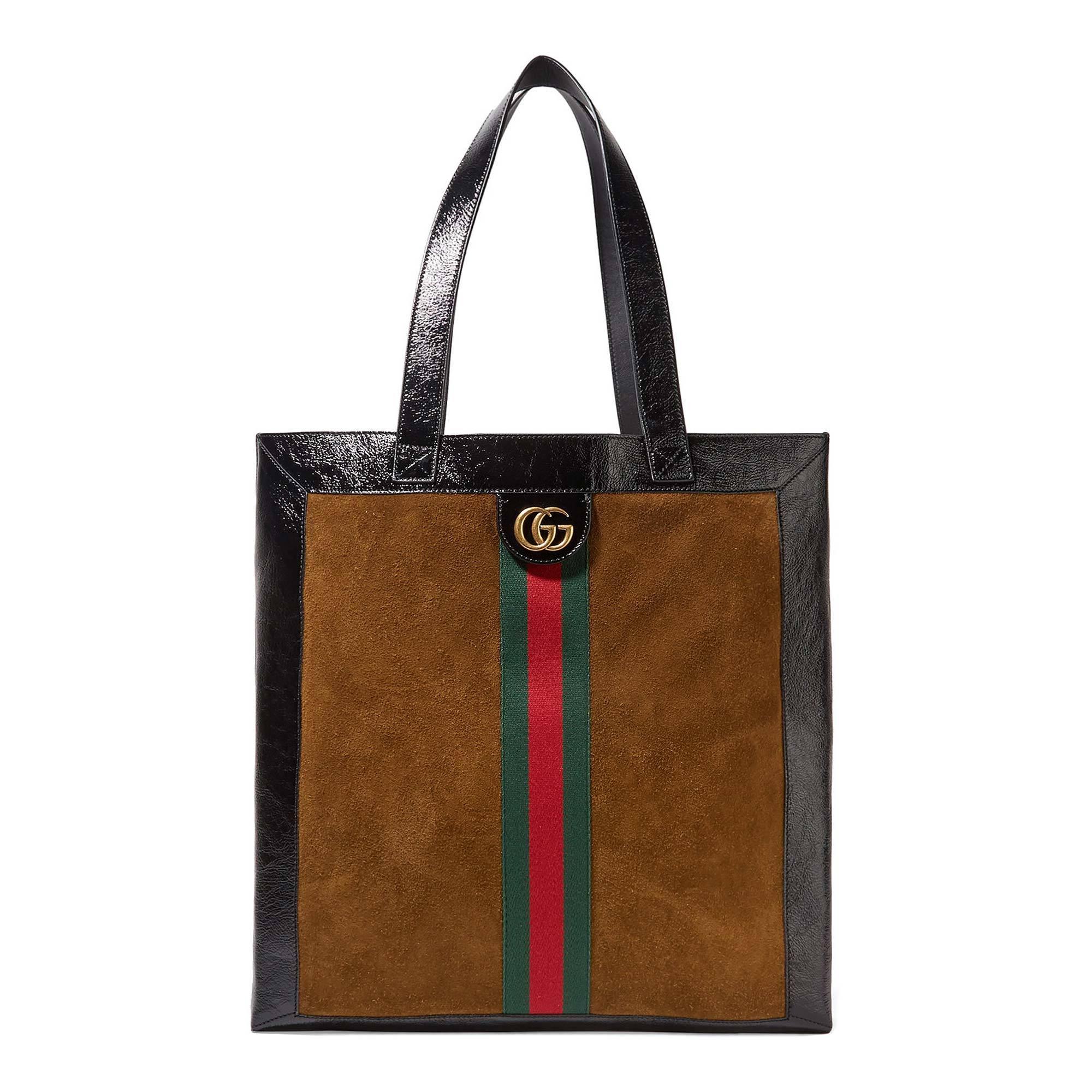Gucci Ophidia Tote Bag in Brown - Lyst