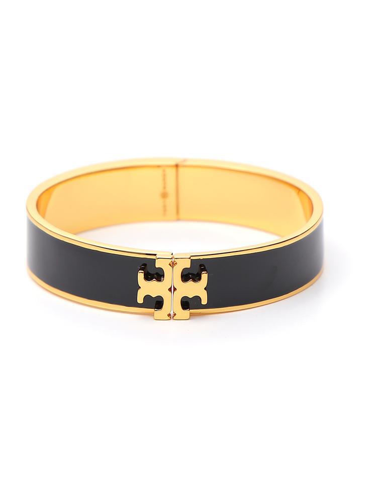 Tory Burch Classic Enamel Bracelet in Black Lyst