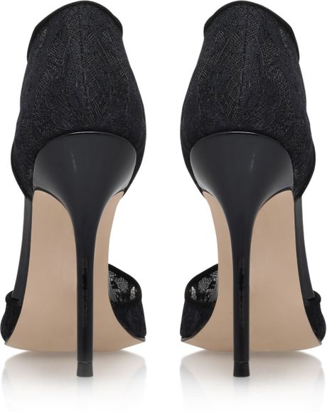 carvela black spike lace up boots