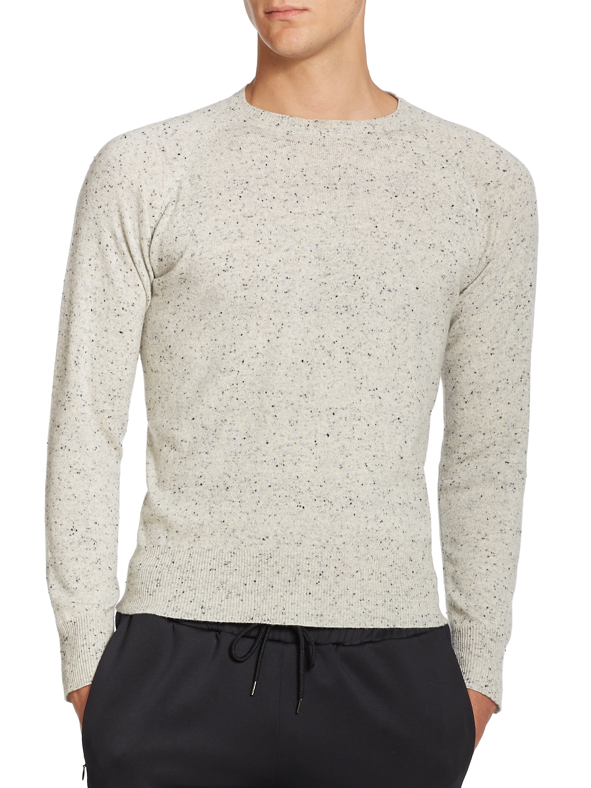 Lyst - Ovadia And Sons Heathered Donegal Cashmere Sweater in Gray for Men