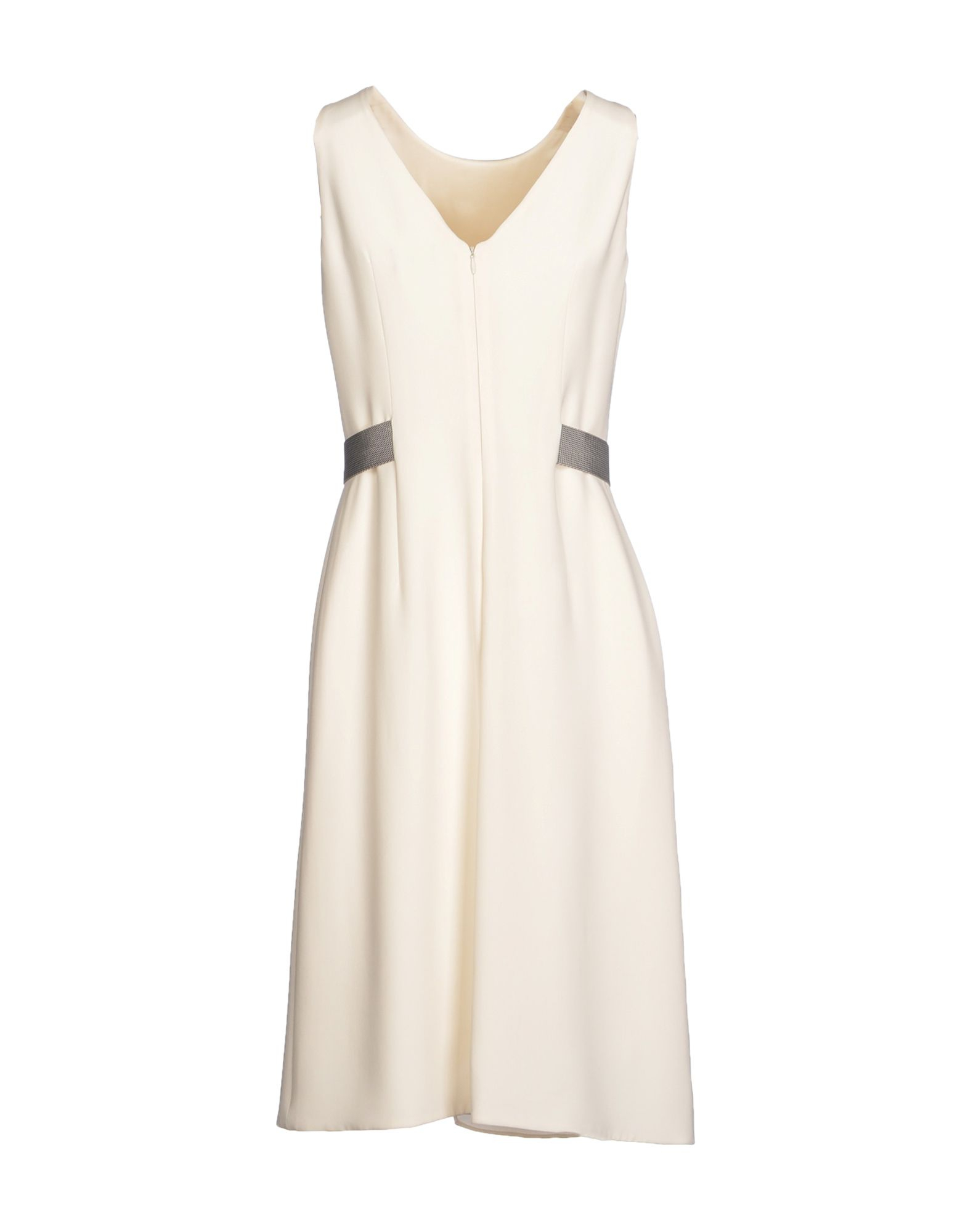 Giorgio armani Knee-Length Dress in White (Ivory) | Lyst