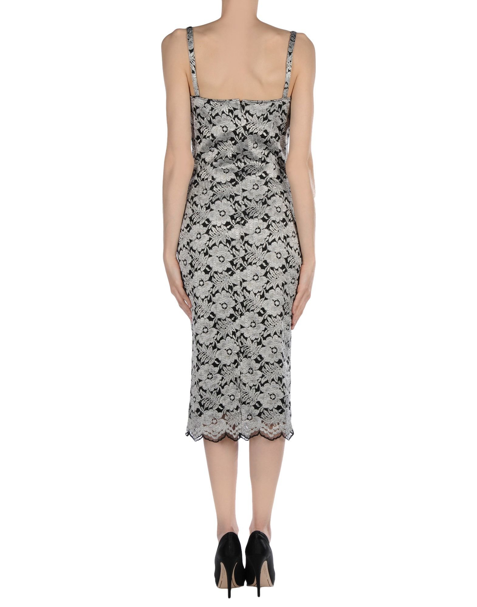 Class roberto cavalli Knee-length Dress in Gray (Light grey) | Lyst