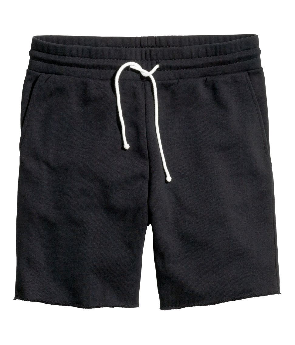 Lyst - H&M Sweatshirt Shorts in Black for Men