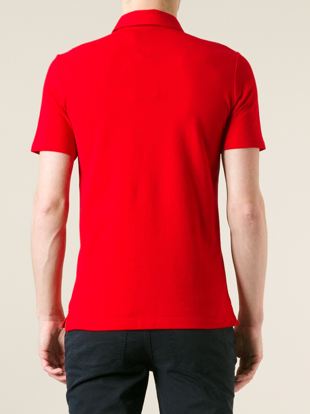 Burberry brit Classic Polo Shirt in Red for Men | Lyst